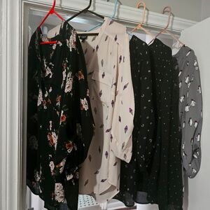 Torrid Harper and Georgette blouses